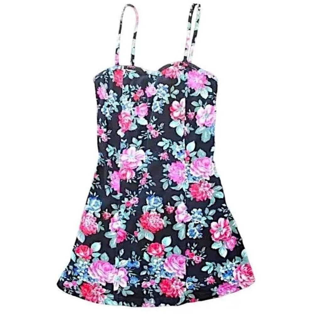 Urban Outfitters Urban Renewal Floral Corset Mini Dress Cottagecore S